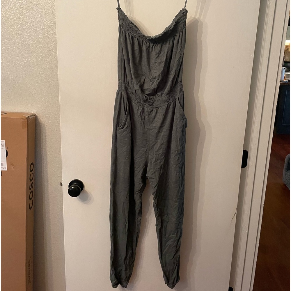 Aerie strapless jumpsuit.